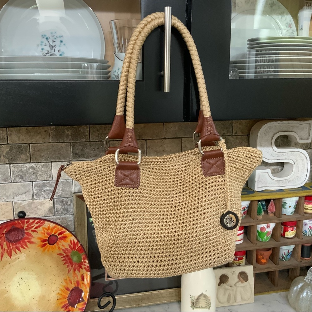THE SAK Crochet Woven Shoulder Bag 2000s